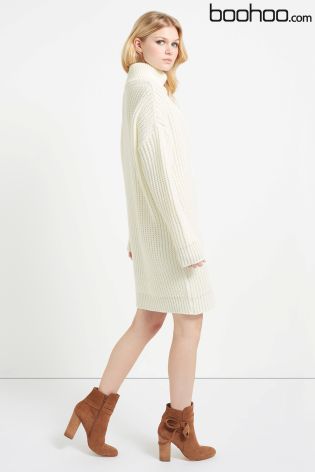 Boohoo Turtle Neck Jumper Dress